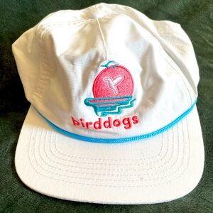 Bird Dogs Hat Cap Mens Snapback White Rope Ripstop Golf Casual Beach Travel Work